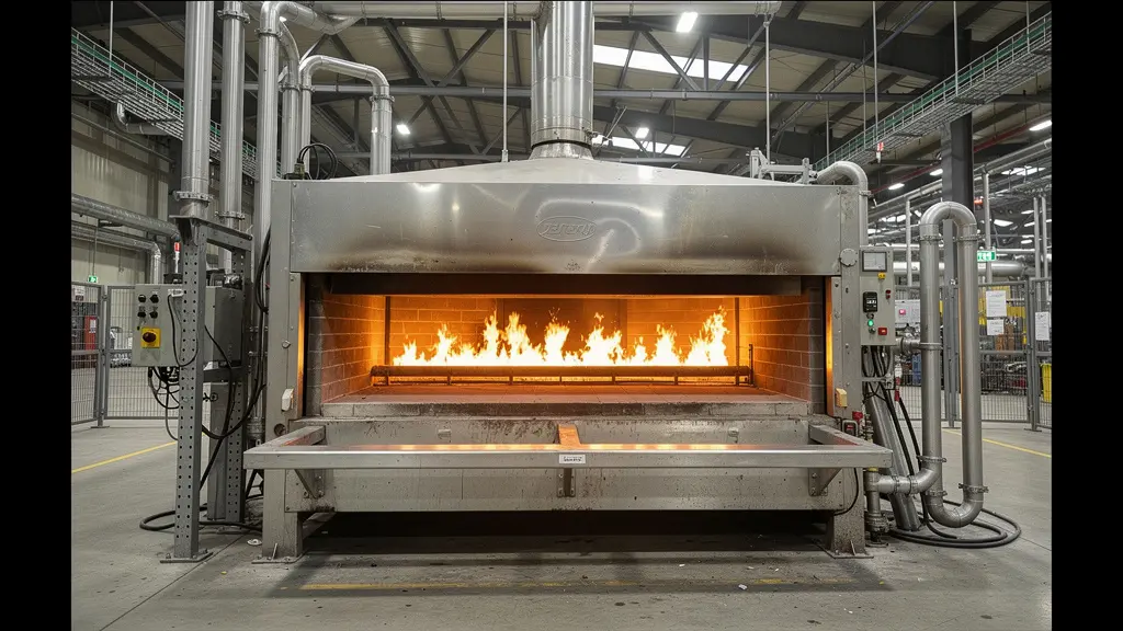 Four industriel en fonctionnement pour production minéraux non métalliques (taux réduit TICGN)